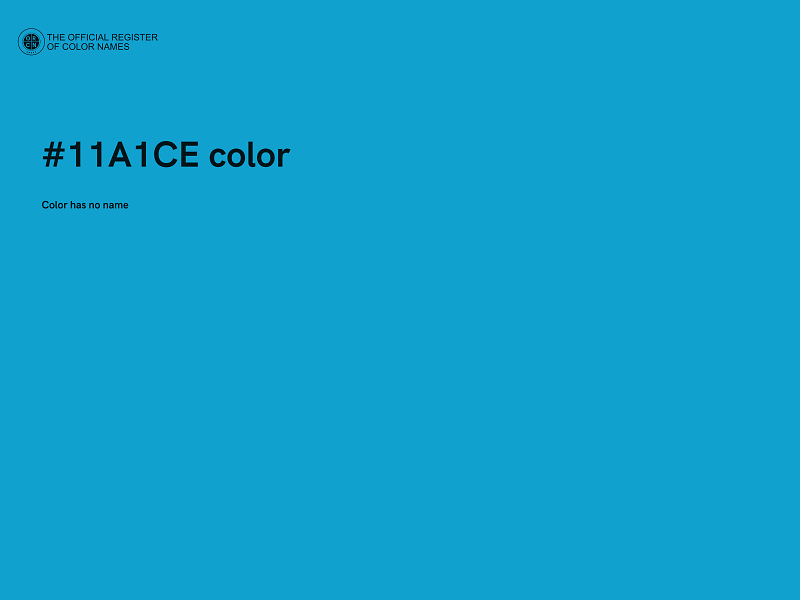 #11A1CE color image