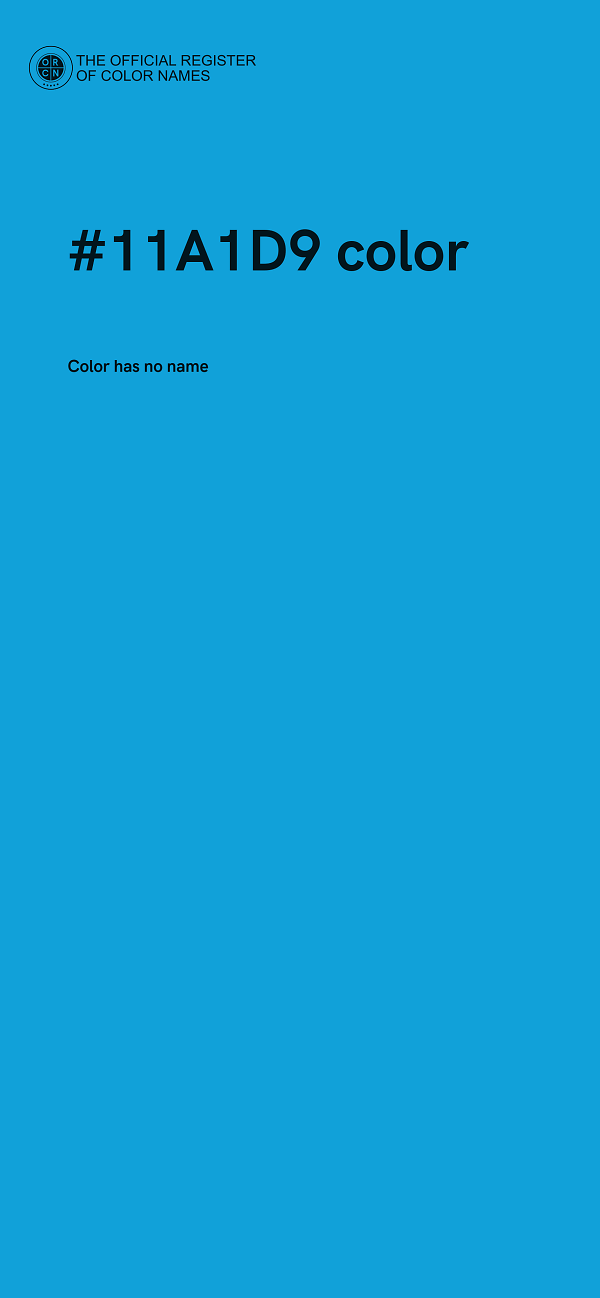 #11A1D9 color image