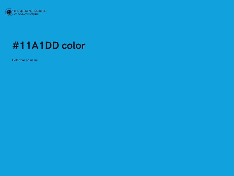 #11A1DD color image