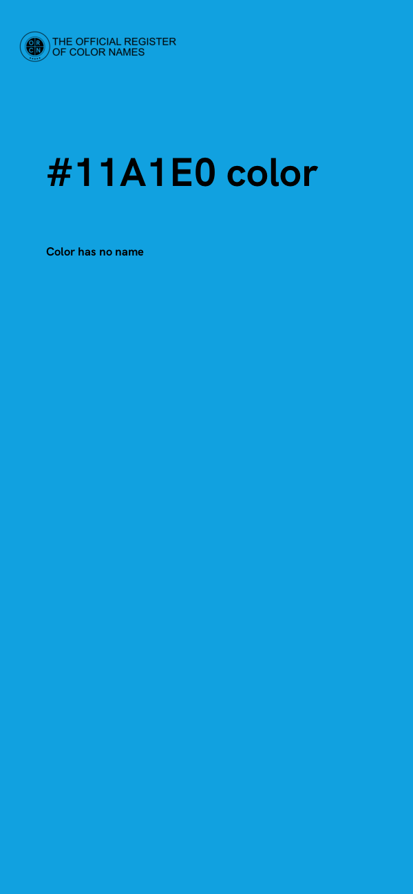 #11A1E0 color image