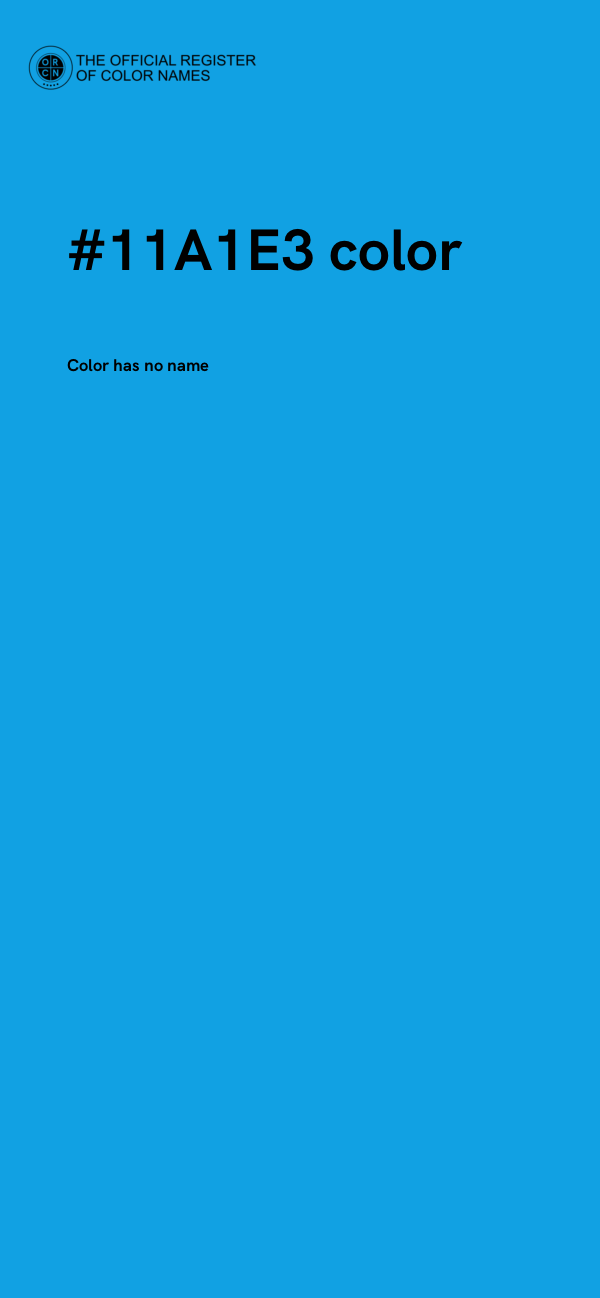 #11A1E3 color image