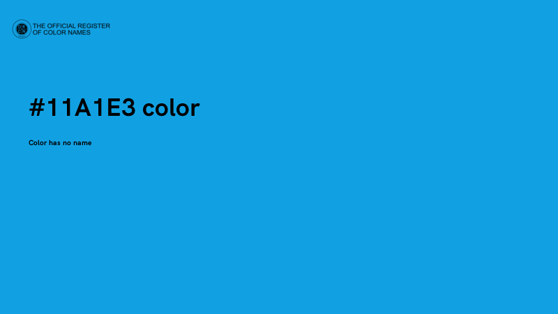 #11A1E3 color image
