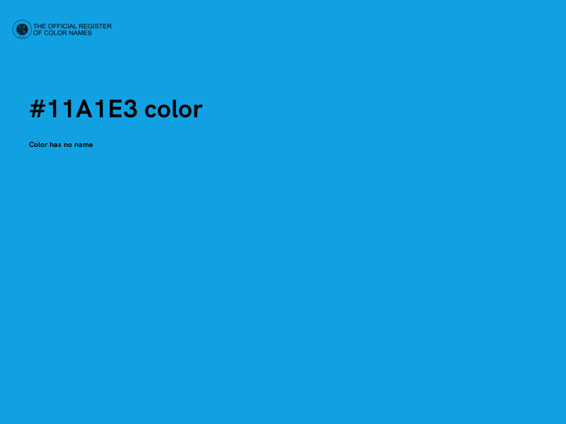 #11A1E3 color image