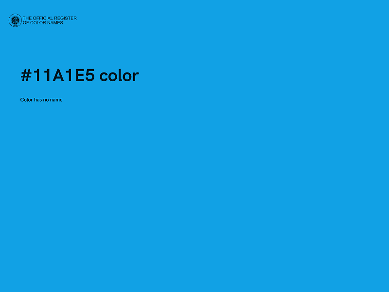#11A1E5 color image