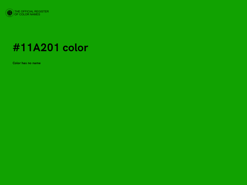 #11A201 color image