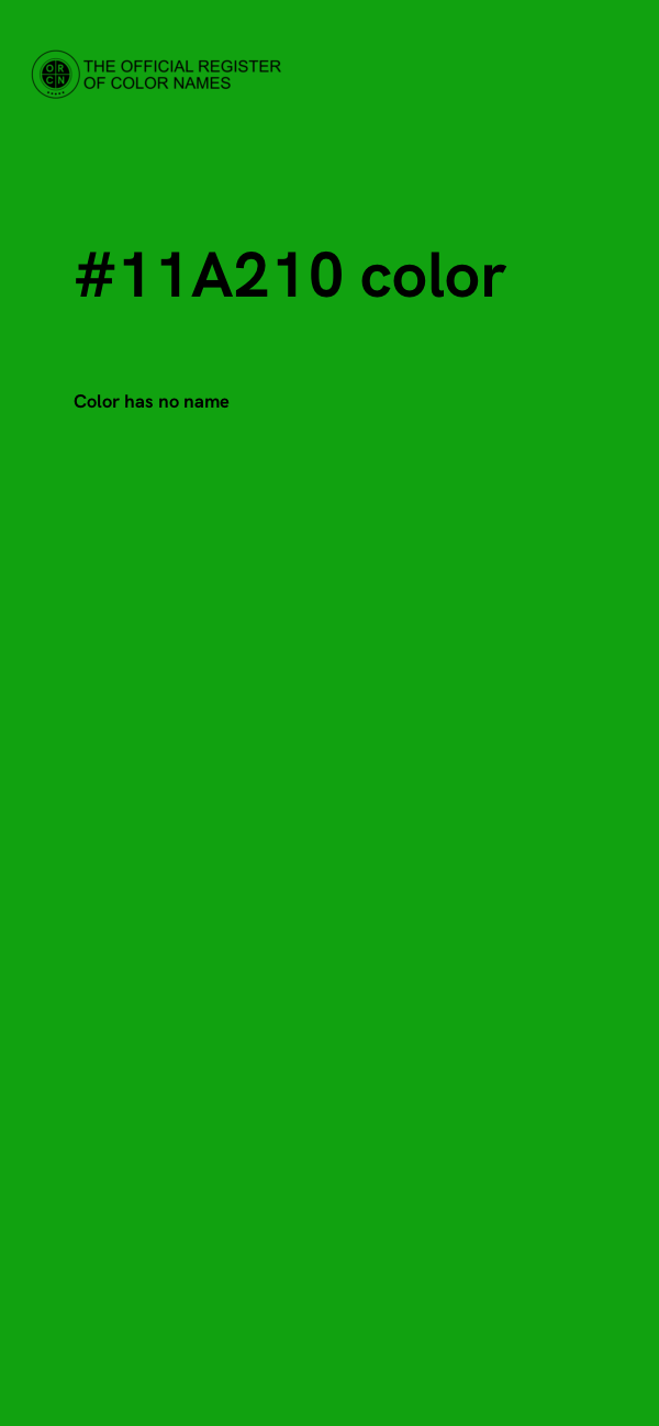 #11A210 color image