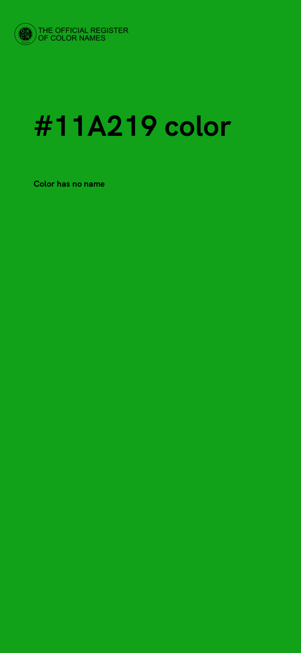 #11A219 color image