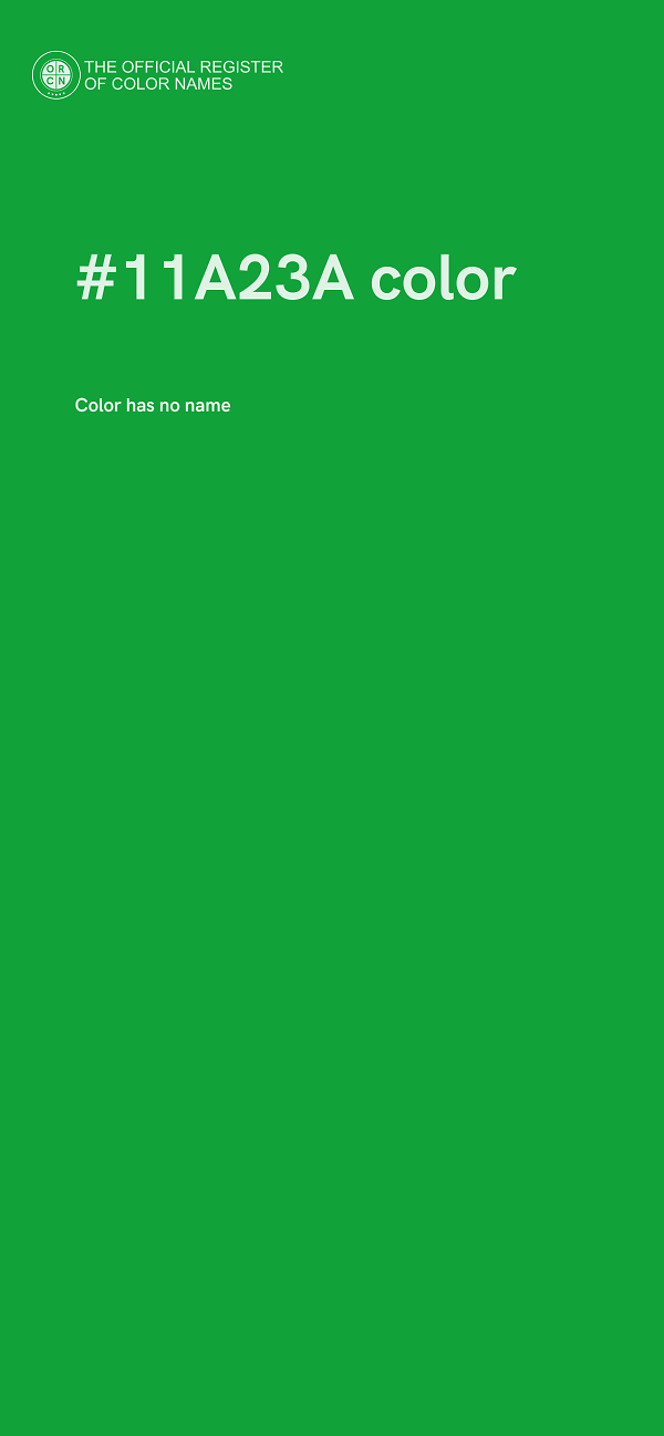 #11A23A color image
