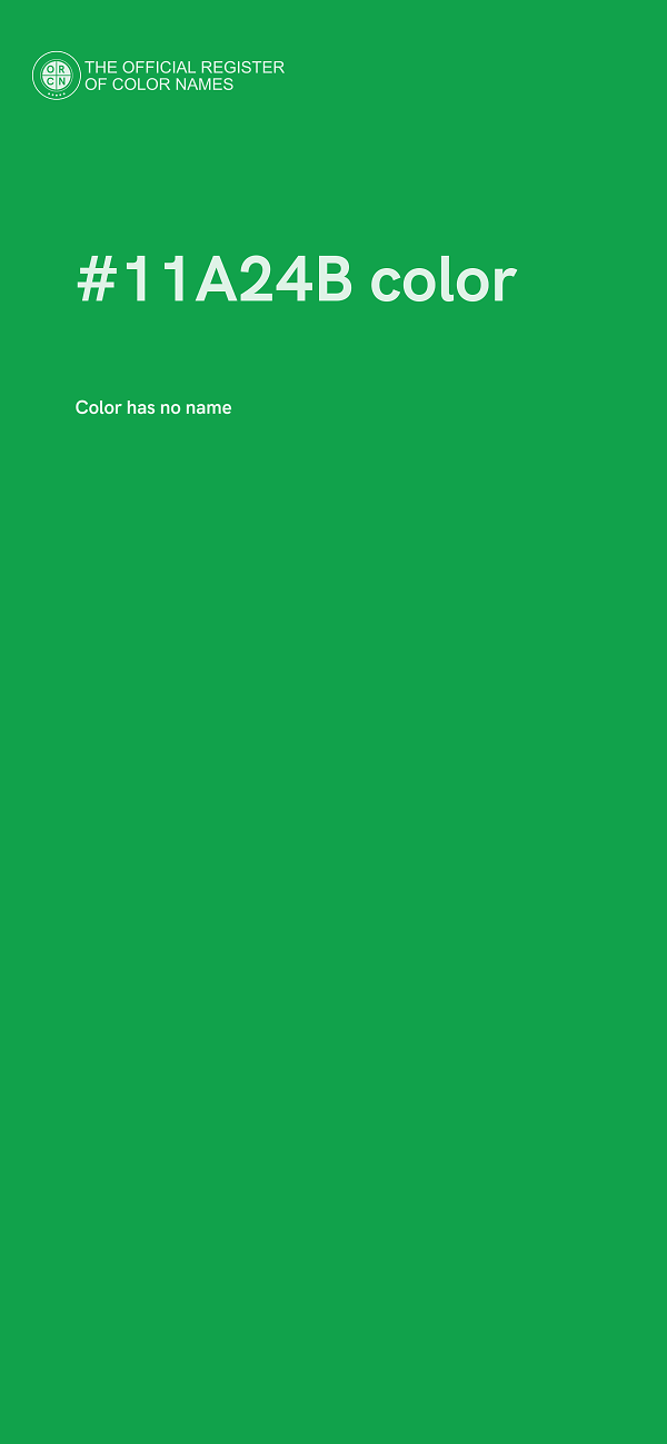 #11A24B color image