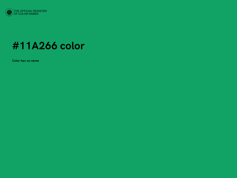 #11A266 color image
