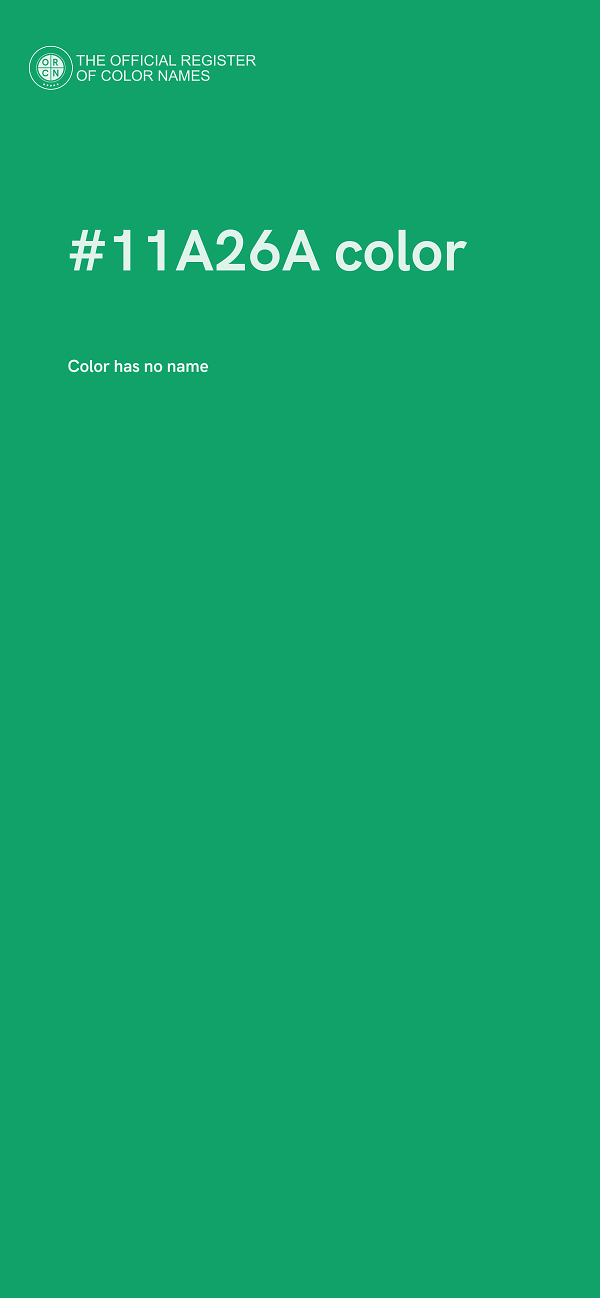 #11A26A color image