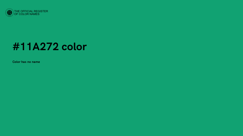 #11A272 color image