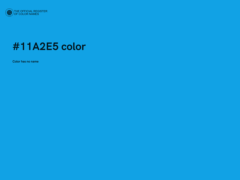 #11A2E5 color image
