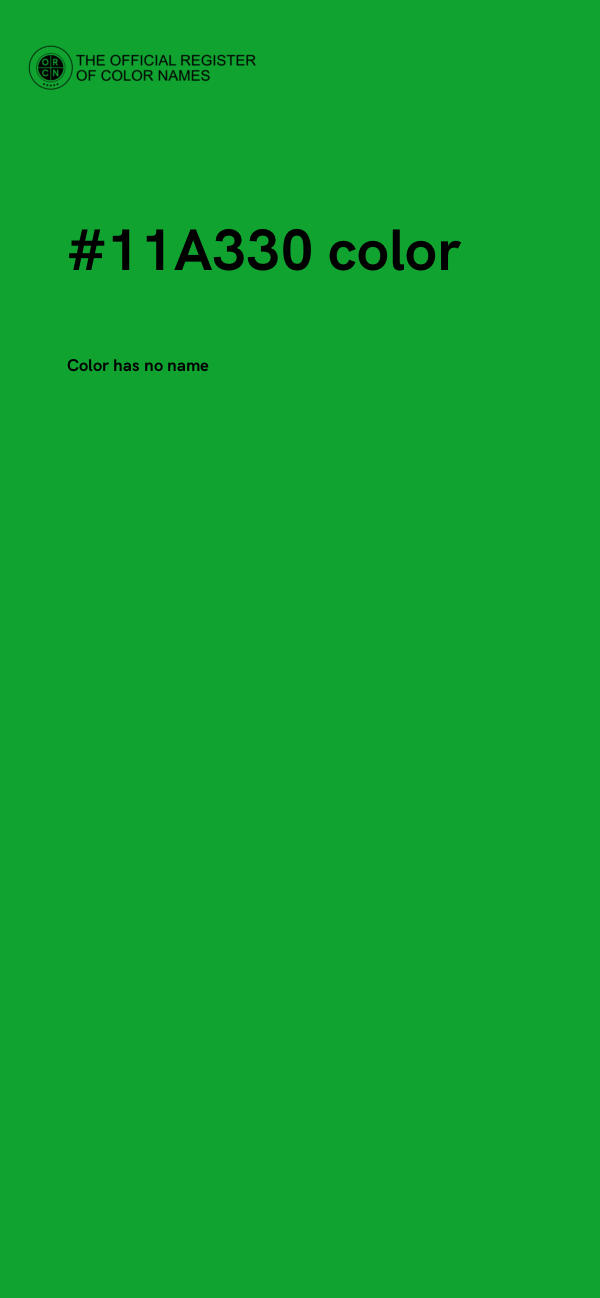 #11A330 color image