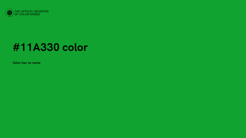 #11A330 color image