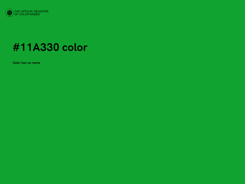 #11A330 color image