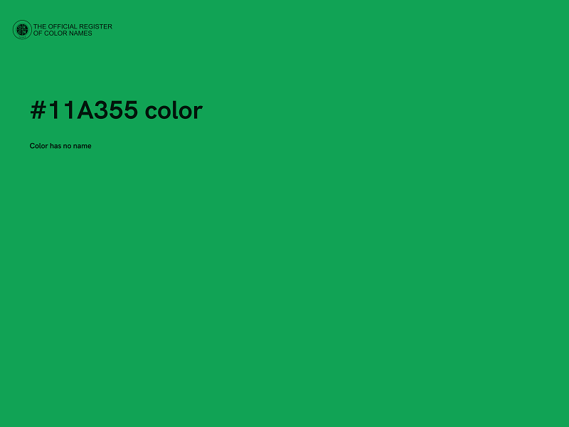 #11A355 color image