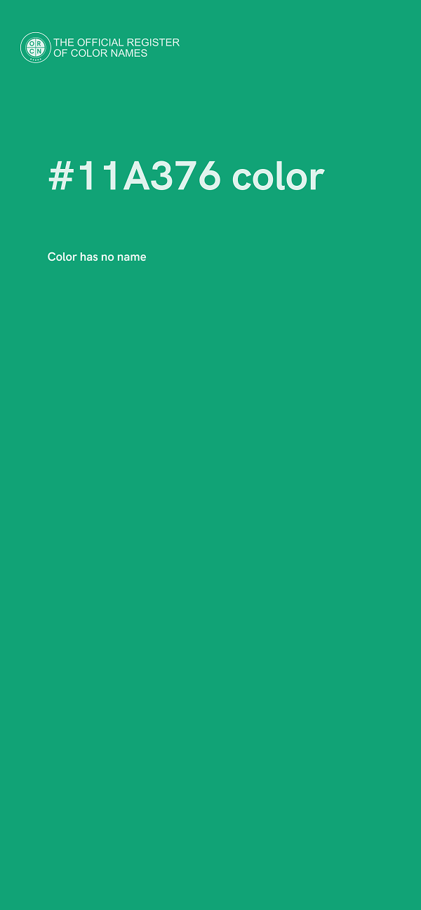 #11A376 color image