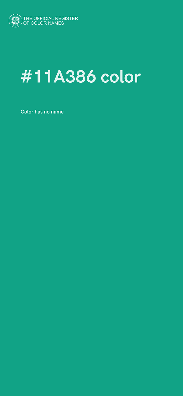 #11A386 color image