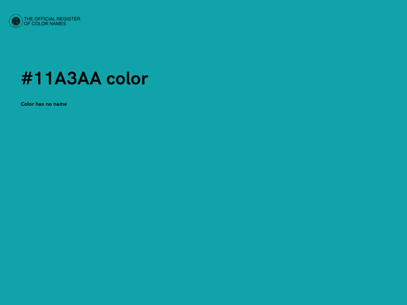 #11A3AA color image