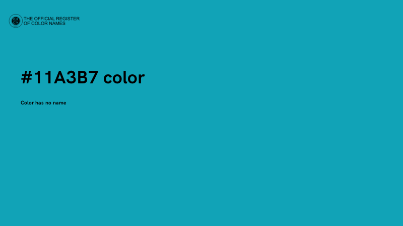 #11A3B7 color image