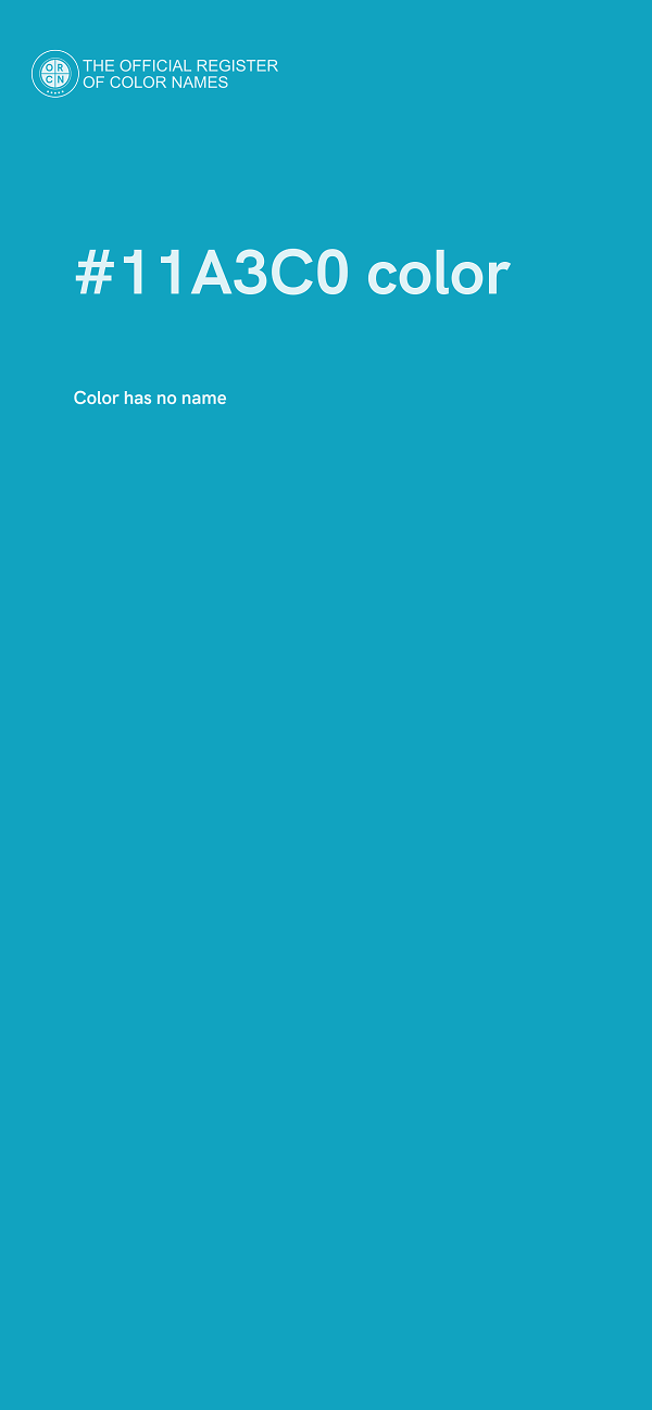 #11A3C0 color image