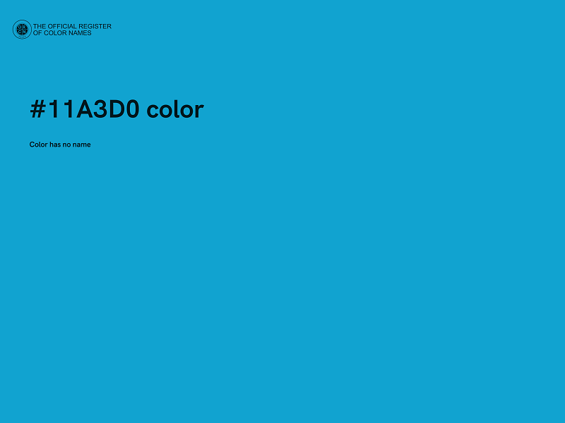 #11A3D0 color image