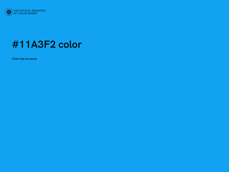 #11A3F2 color image