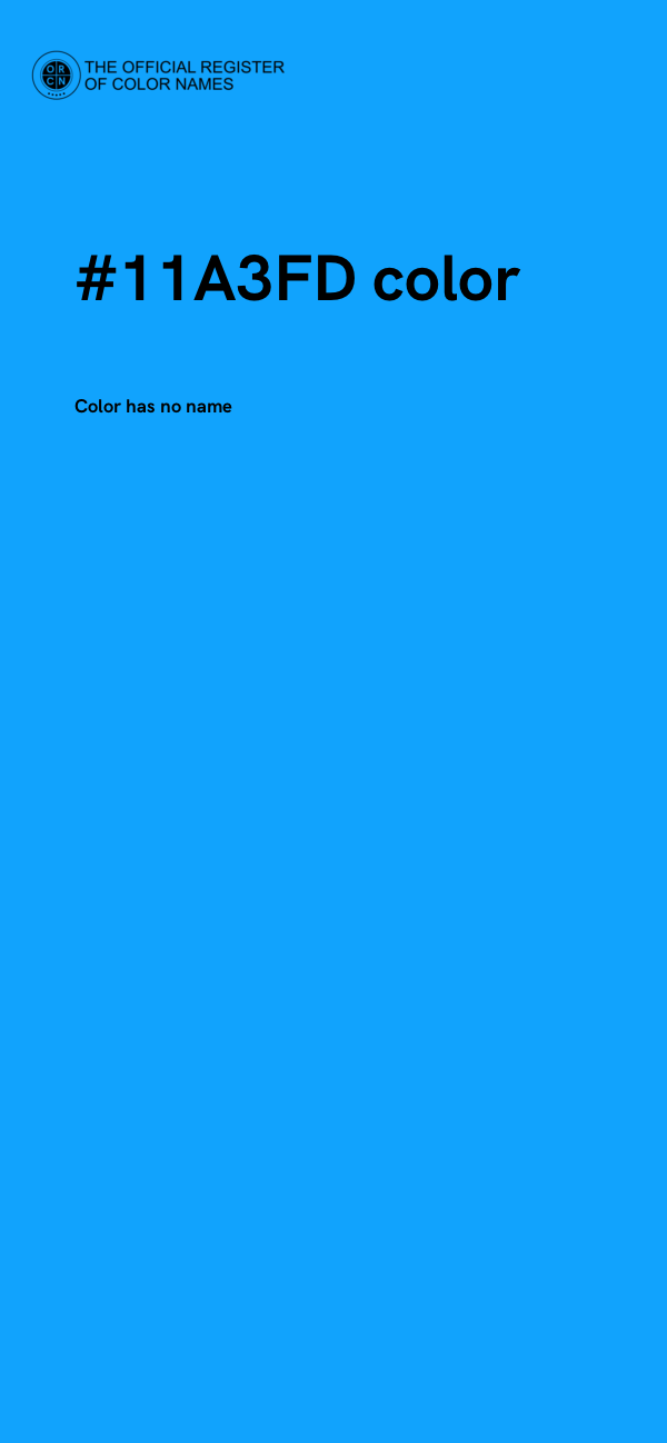 #11A3FD color image