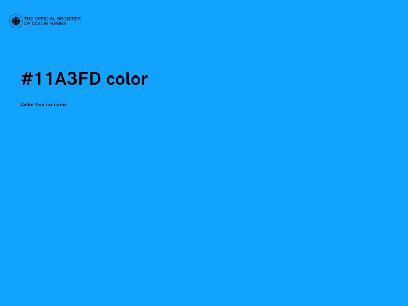 #11A3FD color image