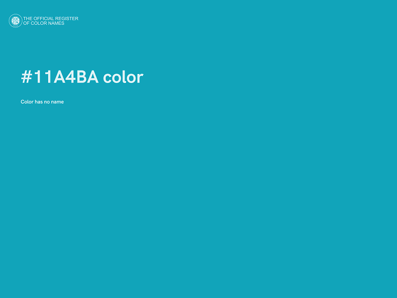 #11A4BA color image