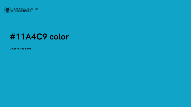 #11A4C9 color image