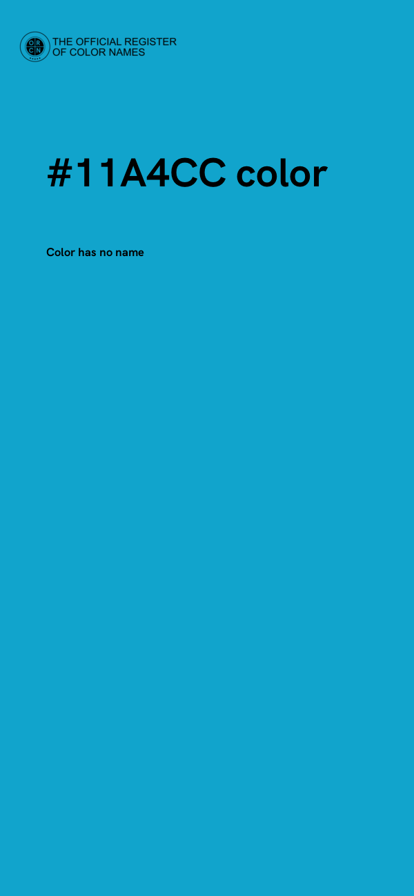#11A4CC color image