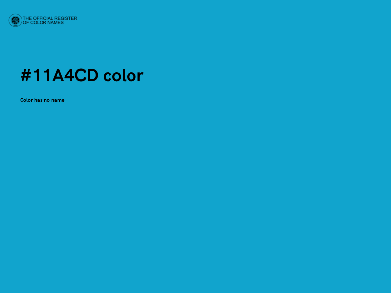 #11A4CD color image