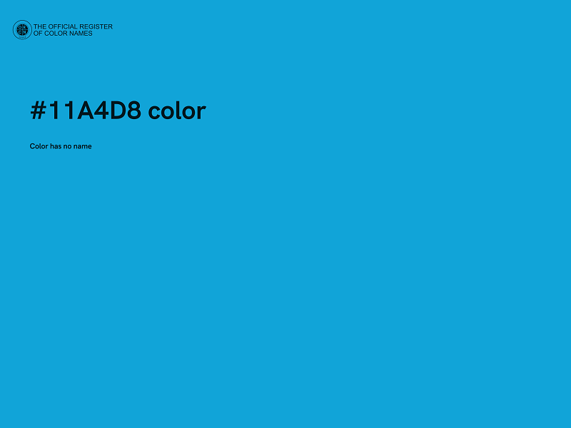 #11A4D8 color image