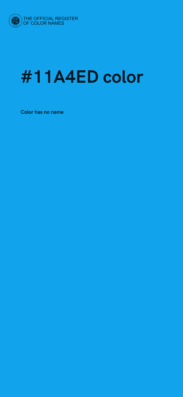 #11A4ED color image