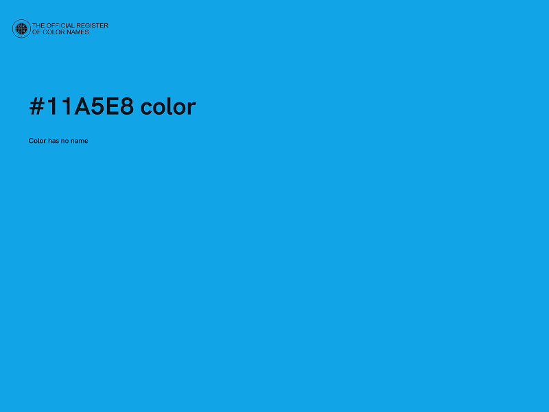 #11A5E8 color image
