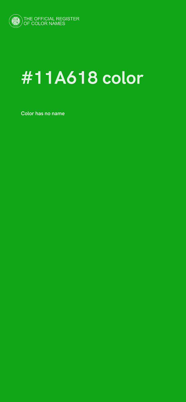 #11A618 color image