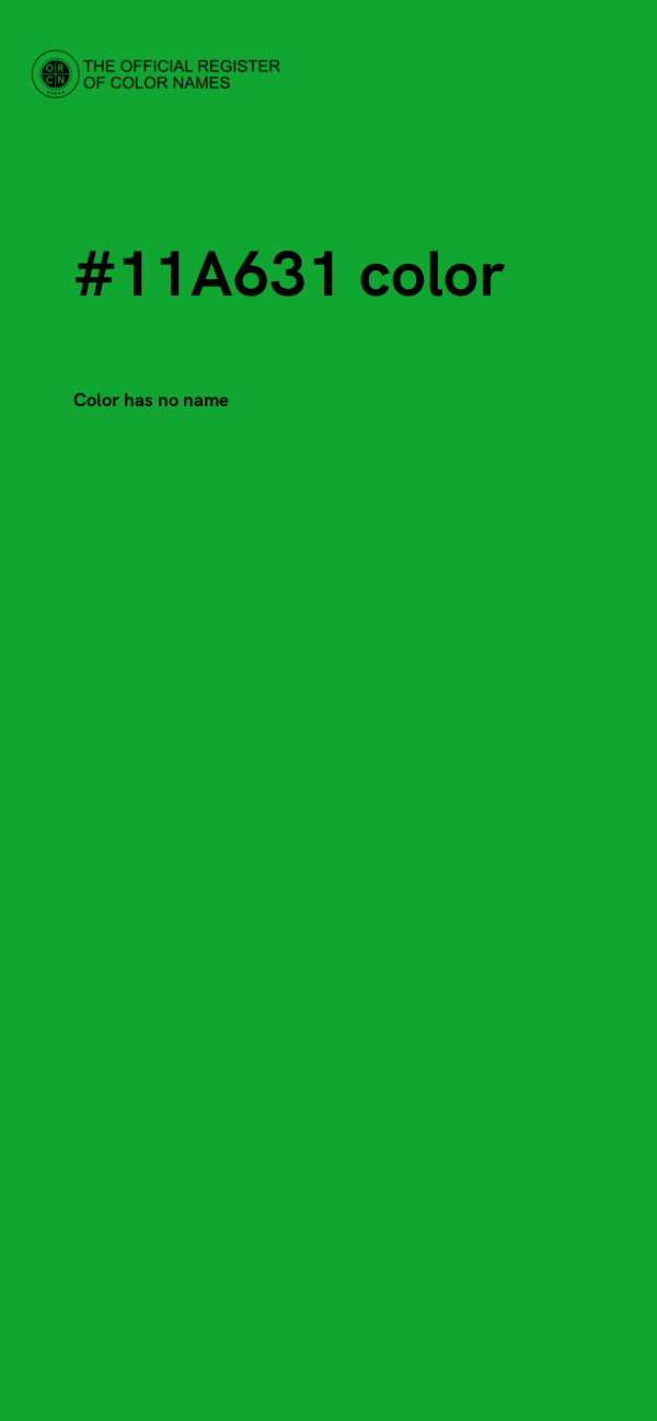 #11A631 color image
