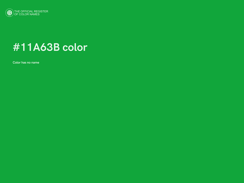 #11A63B color image