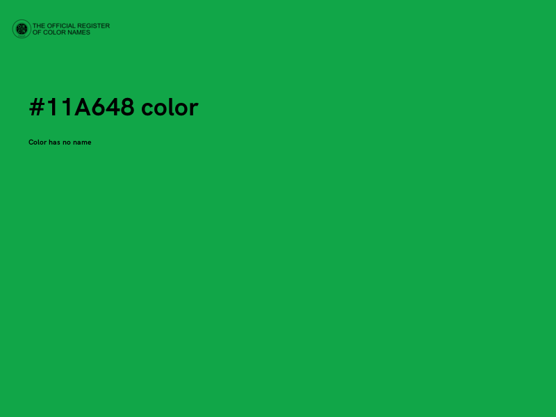 #11A648 color image