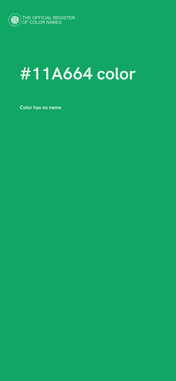 #11A664 color image