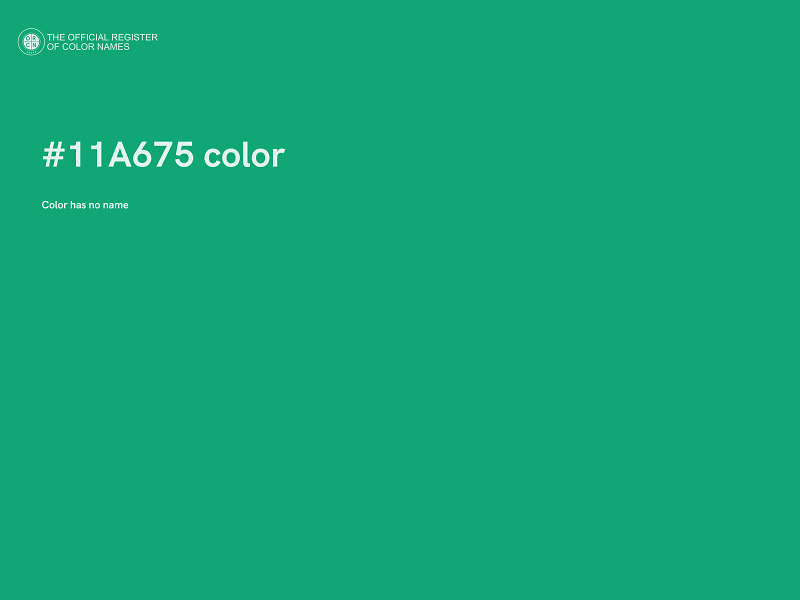 #11A675 color image