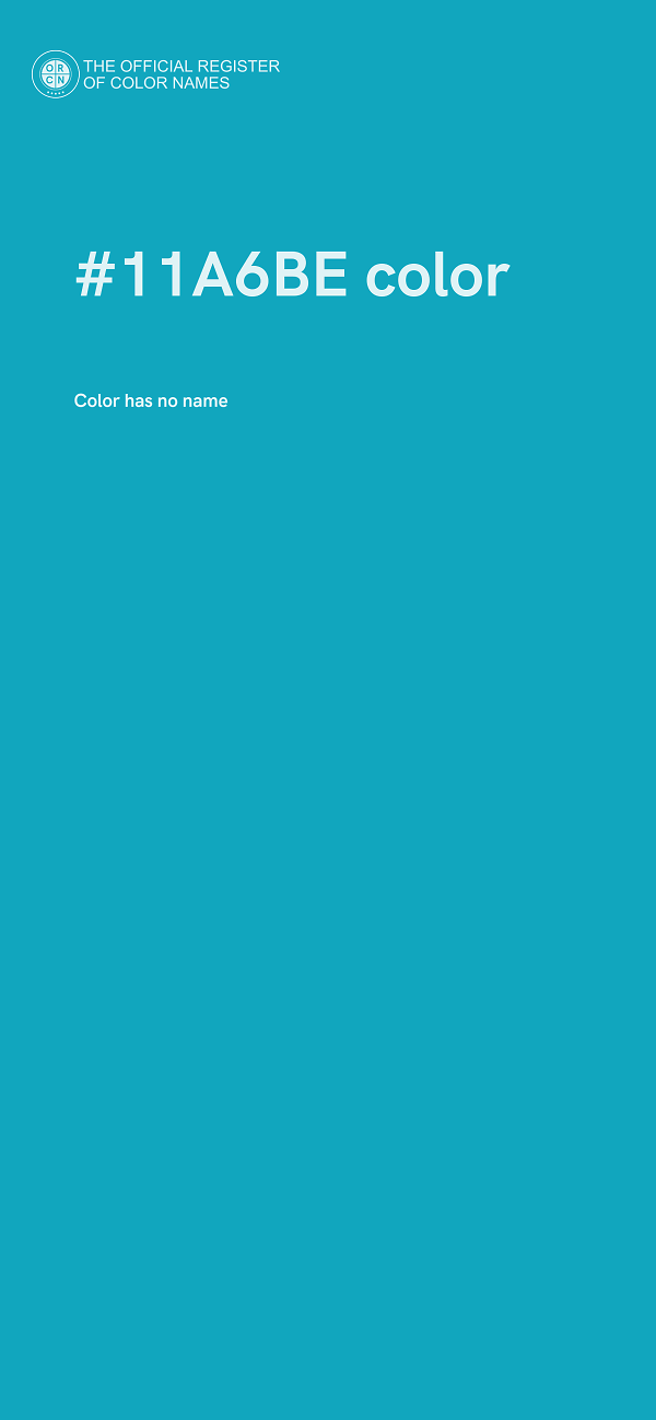 #11A6BE color image