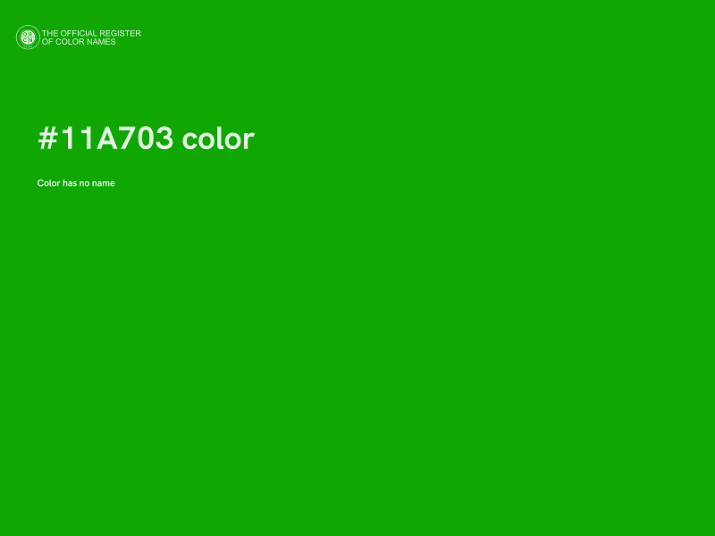 #11A703 color image