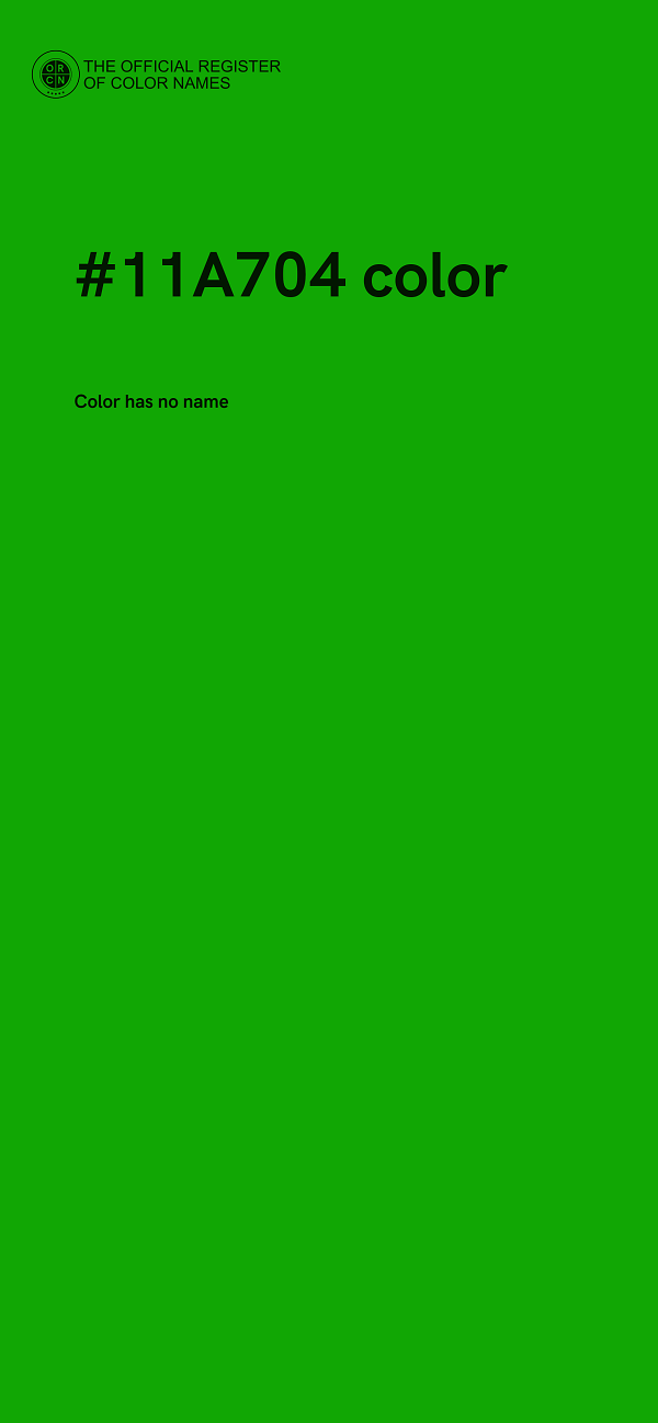 #11A704 color image