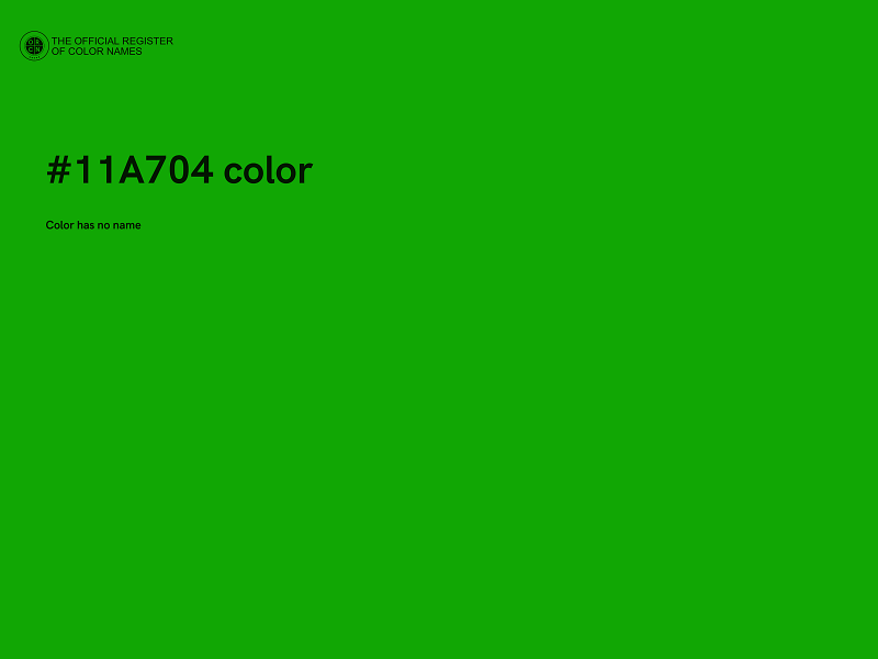 #11A704 color image
