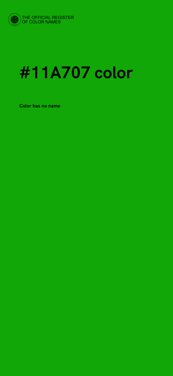 #11A707 color image