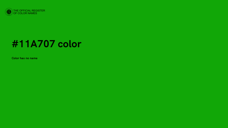 #11A707 color image