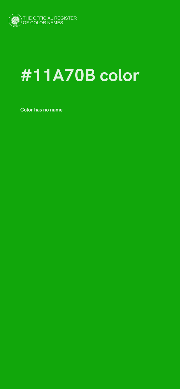 #11A70B color image